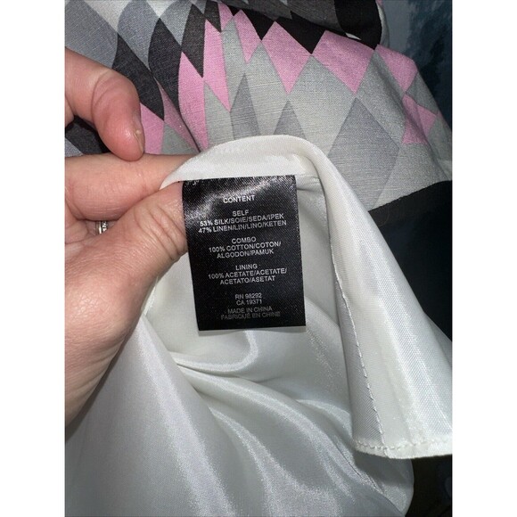 NWT tibi isosceles flare-sleevless illusion 60s style dress sz 6 - Picture 9 of 9